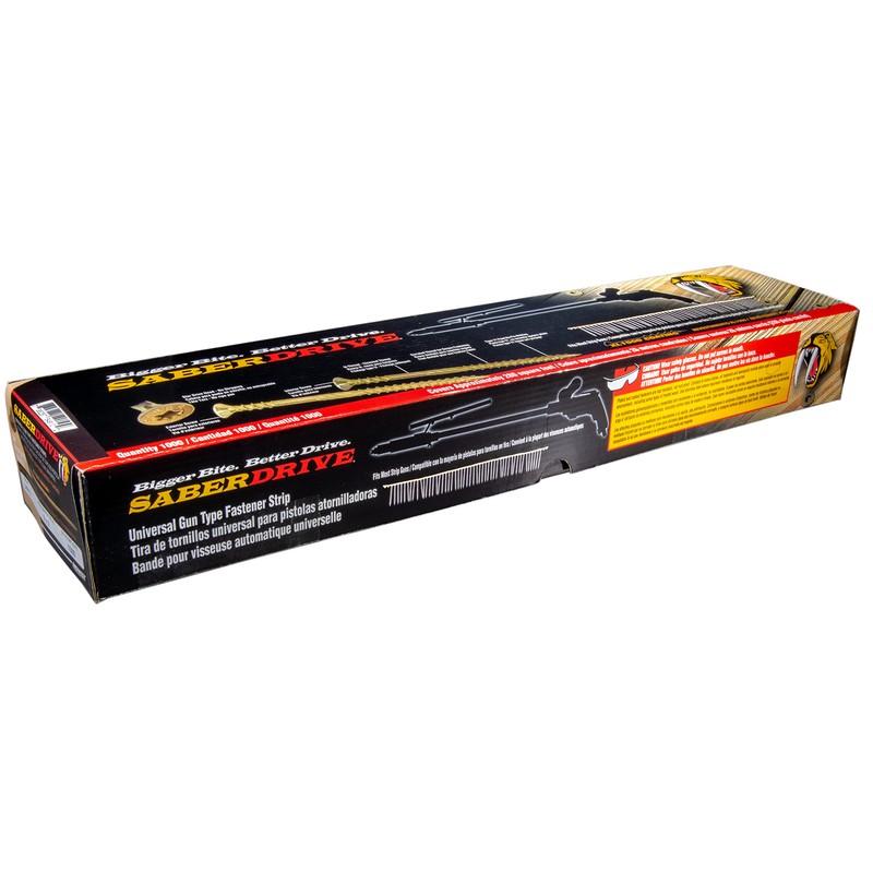SaberDrive® Phillips Coarse Thread Drywall Collated Strip Screws, 1000 pcs.