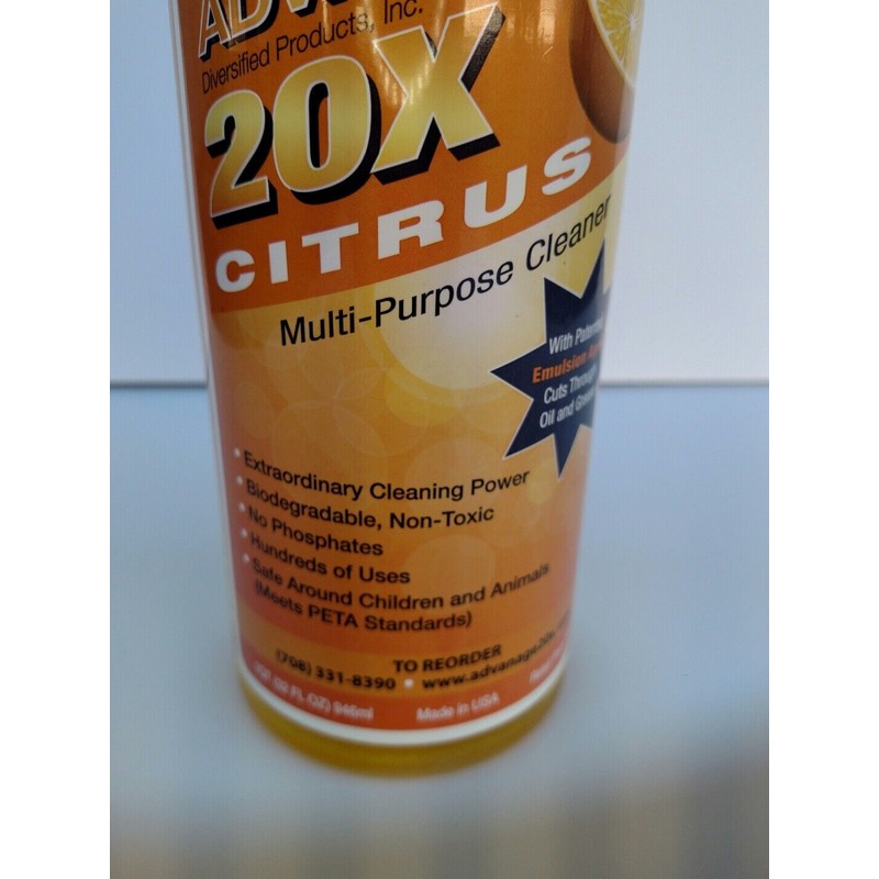 ADVANAGE 20X Cleaner All-Purpose Concentrate - Citrus w/spray bottle