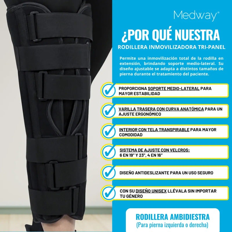 Medway Rodillera Inmovilizadora Tri-panel