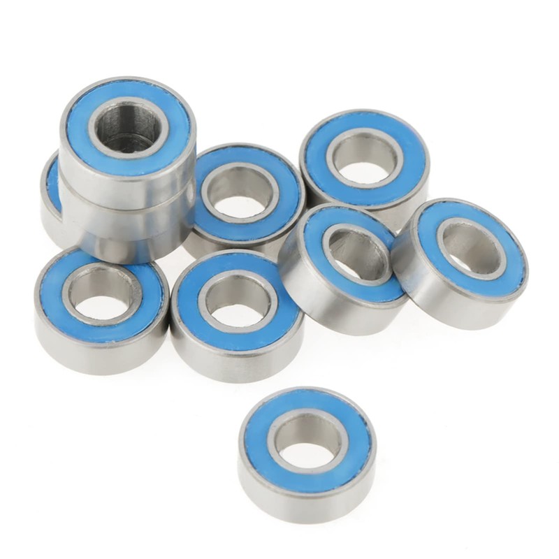 25PCS Set MR115-2RS Blue Metal Rubber Shield Ball Bearings 5*11*4mm