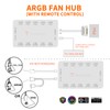 TUMMASTER ARGB Fan HUB 5V-3Pin LED Hub 4 Pin PWM