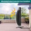 VORHOT Parasol Protective Cover for Cantilever Parasol, Diameter 2-4 m,