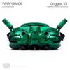 WRAPGRADE Skin Stickers for DJI Goggles 3 (EMERALD SKULL)