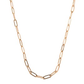 Cream Dot Necklace, Women's, Popular, Stainless Steel, Surgical Stainless Steel, Oval, Short Chain, Oval Chain, Stainless Steel