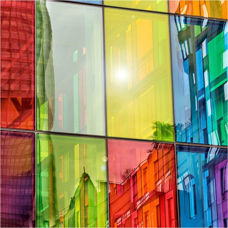 BDF CABL Decorative Window Film Transparent Color Blue - Custom