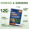 Zipvit Ginkgo Biloba 6000mg & Siberian Ginseng 600mg with Vitamins