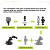 EVIMARLEN 6-in-1 Car Mount for Dash Cam & GPS -