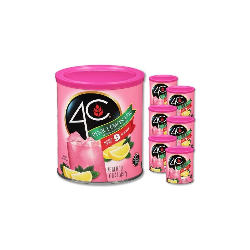 4C Powdered Drink Mix Canisters, Family Sized Bin, Thirst Quenching