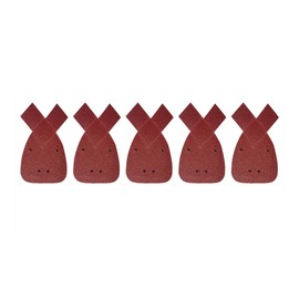 Dapetz ® Mouse Sander Pads, 10 Pcs Mouse Palm Sander Detail Pads Sandpaper, Mouse Sanding Sheets 80 Grits to Fit 140mm Black and Decker BDEMS600 Detail Palm Sander