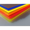 Acrylic C fluorescent blue Perspex sheet, 500 x 500 x