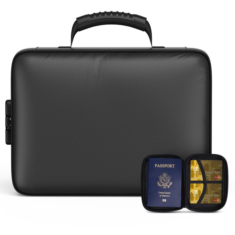 Grothery 5200°F Fireproof Document Organizer with Lock Fireproof & Waterproof