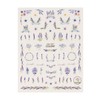 ALLYDREW 3 Sheets Lavender Blossoms Floral Nail Art Lavender Blossoms