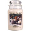 Village Candle Coconut Vanilla Large Glass Apothecary Jar Scented Candle,