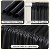 Black Glitter Backdrop Curtain for Parties Wedding,10Ft x 10Ft Non-Wrinkle