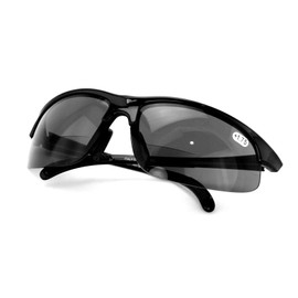 Men Black Sport Bifocal Sunglasses - Outdoor Reading Activity Wrap Around Reader