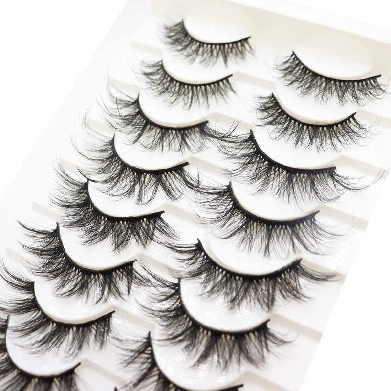 DAODER False Eyelashes Faux Mink Lashes Fluffy Wispy Lashes Natural