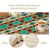 Aztec Print Table Runner, Ethnic Style Native American Ethnic Southwest