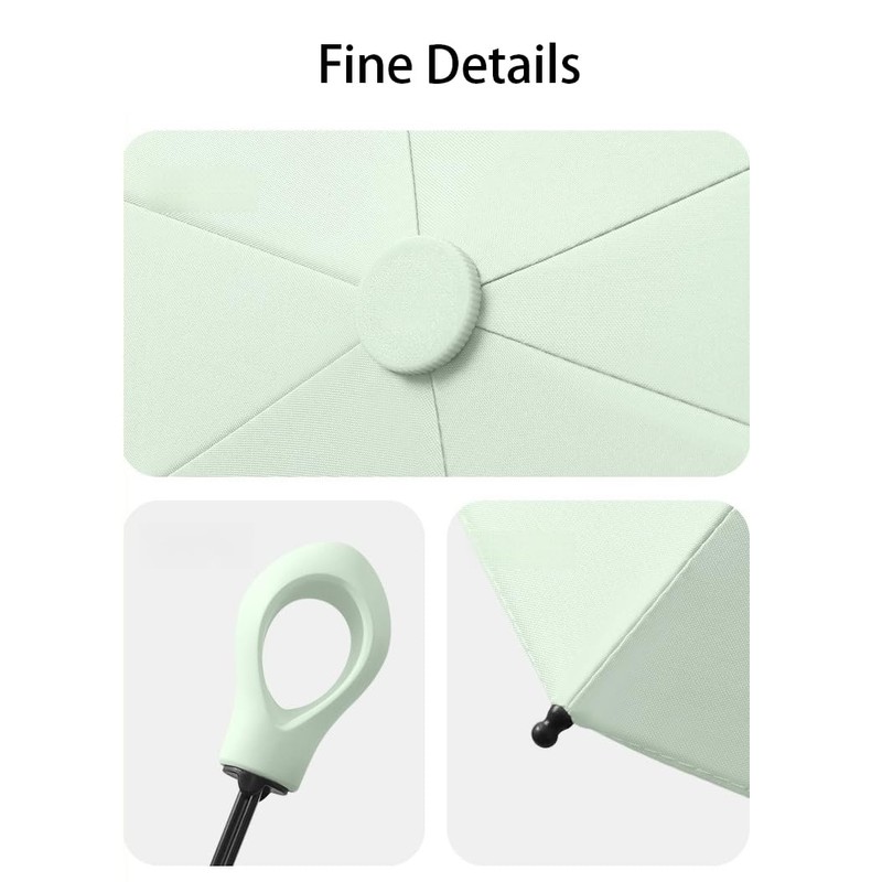 Mini Sun Travel Umbrella Ring handle Coating Layer Fabric Compact