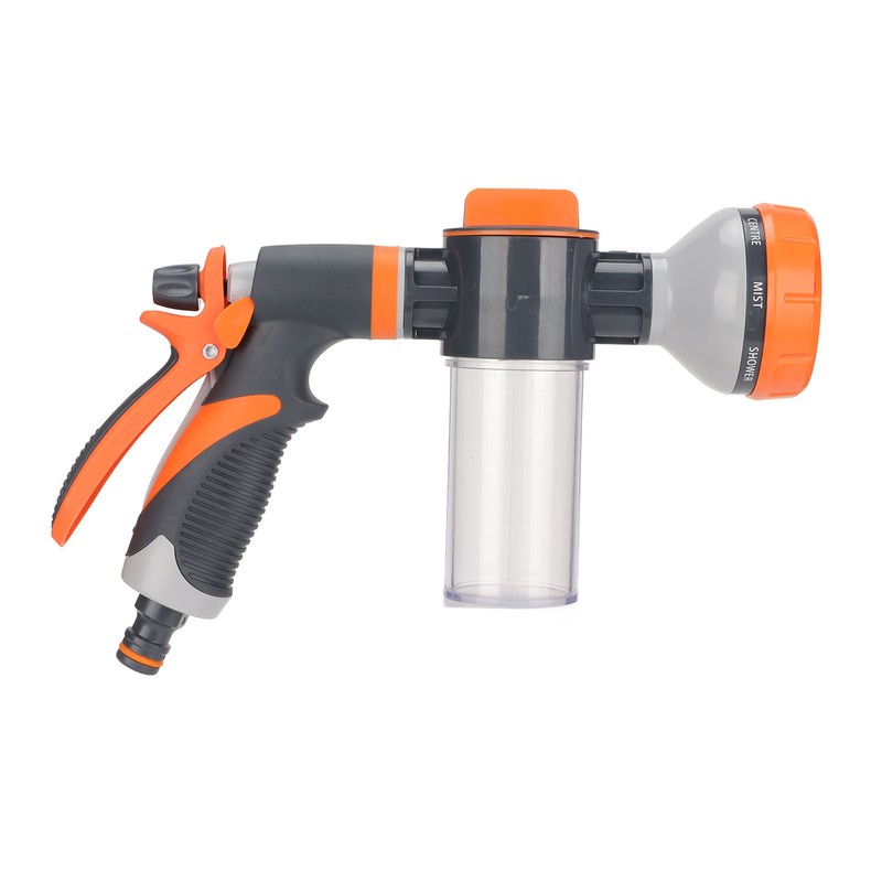 Garden Hose Nozzle 8 Spray Pattern Hose Hand Sprayer for
