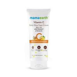 MAMAEARTH Vitamin C Daily Glow Face Cream with Vitamin C & Turmeric 2.82 Oz / 80g