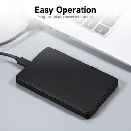 1TB USB3.0 Mobile Hard Disk Portable Mechanical Hard Drive High-speed Transmission Large Capacity Plug and Play Black