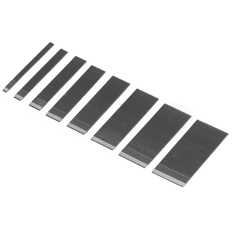 8pcs Leather Blades Different Sizes Steel Scraper with Storage Box