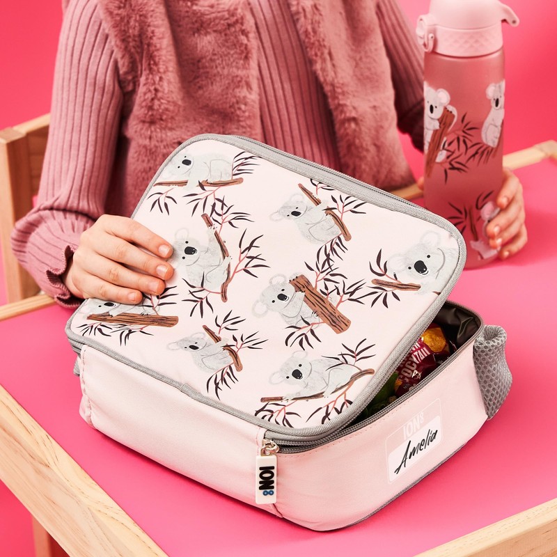 Ion8 - Koalas Design Lunch Bag, Easy Access 3-Sided Zip,