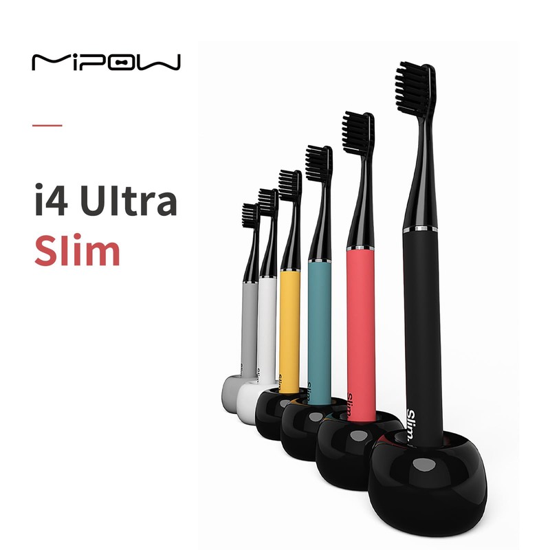 i4 Sonic Electric Toothbrush Ultra Slim Thin Rechargeable Ultrasonic Smart