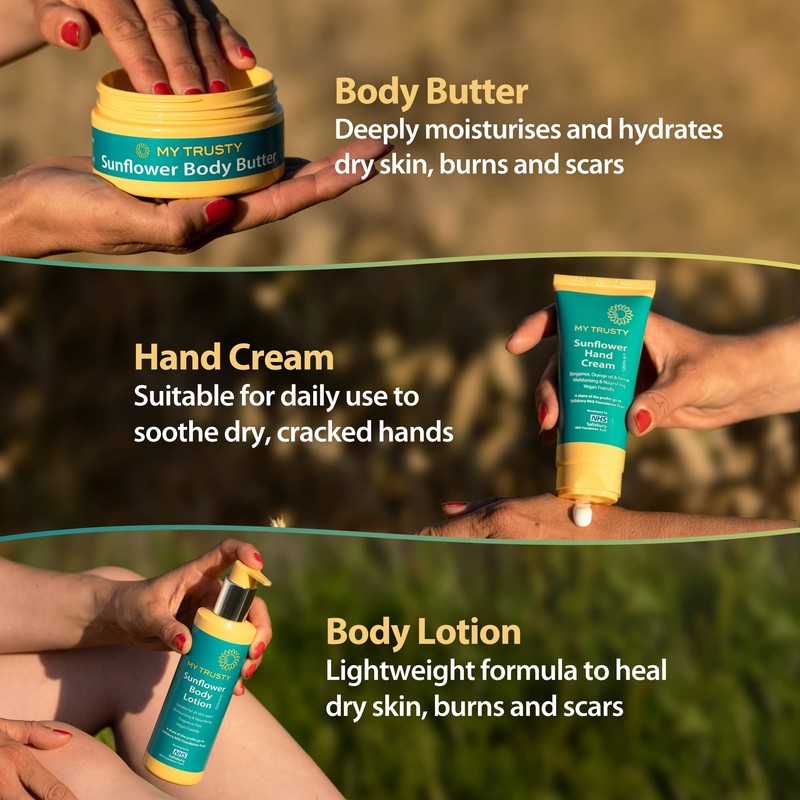 My Trusty Sunflower Body Butter, Suitable for Eczema Prone Skin,