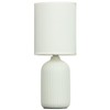 RA-HOMESTORE® Ceramic Base Simply Ribbed Lamp with its Modern and Fresh Design, This lamp Would Make a Perfect Side Table or Desk lamp.- Neutral
