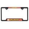 The Flash All Metal Black Open License Plate Frame