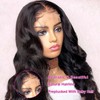 YePei 22 Inch Body Wave Lace Front Wigs Human Hair