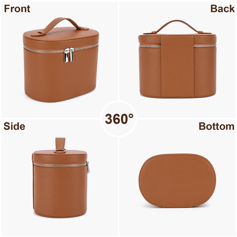 YFGBCX Makeup Bag Vanity Case with Removable Divider Travel Toiletry