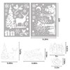 DERAYEE Decorative Stickers for Christmas Window Static Stickers White Pack