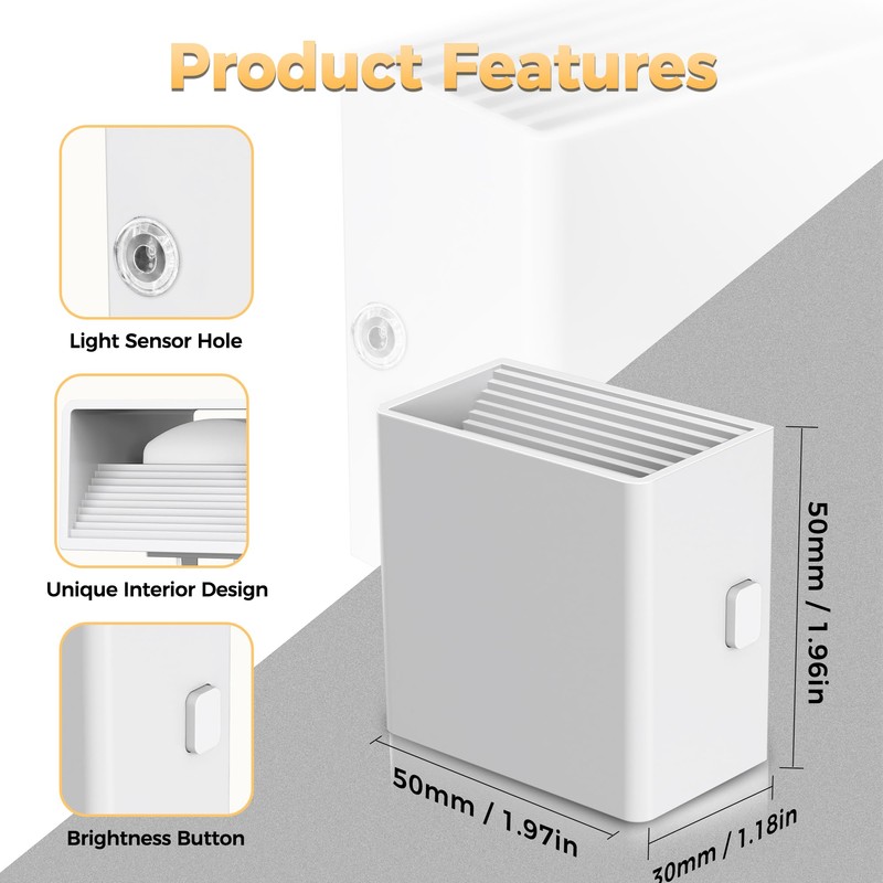 DORESshop LED Night Lights Plug into Wall [2 Pack], Plug