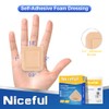 10 Count Silicone Foam Dressing 1.6" x 2", Wound Dressing