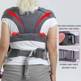 vrbabies Baby Wraps Carrier Sling, Baby Carrier for Newborns and Toddlers,Skin-Friendly and Soft Front Baby Carrier Wrap Perfect Baby Gifts(Dark Grey)