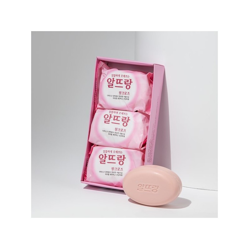 Altteurang 알뜨랑 비누핑크140gx3입(핑크) Altrang Soap Pink 140g x 3 pieces