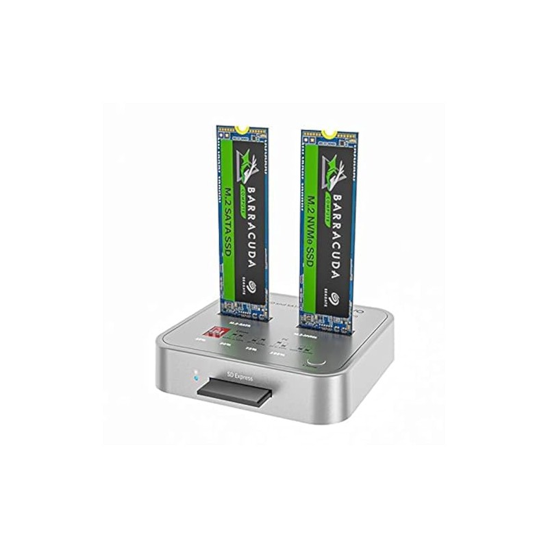MAIWO K3016CL Dual-Bay M.2 SSD Docking Station with SD Express