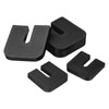 PATIKIL Rubber Buffers, Pack of 4 U-shaped Anti-Vibration Pads, 1.97