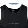 Gildan Gildan Men's A-Shirt Tanks, Multipack, Style G1104, Black (6-Pack),