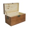 Kepciti Solid Wood Storage Box with Lid - Decorative &