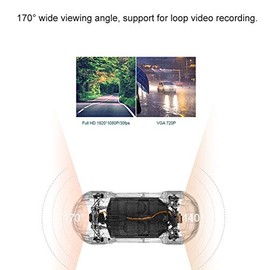 Dash Cam 1080P Full HD DVR Car Driving Recorder Dashboard Camera A5 Night Vision 2.2 Inch LCD Screen 170° Wide Angle,G-Sensor WDR Parking Monitor Loop Recording Motion Detection + dash camera for cars