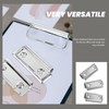 Healvian Pack of 10 Clip Fastener Metal Flat Metal Clip