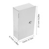 Operitacx Lockable Stainless Steel Socket Cover Heavy Duty Waterproof Electrical