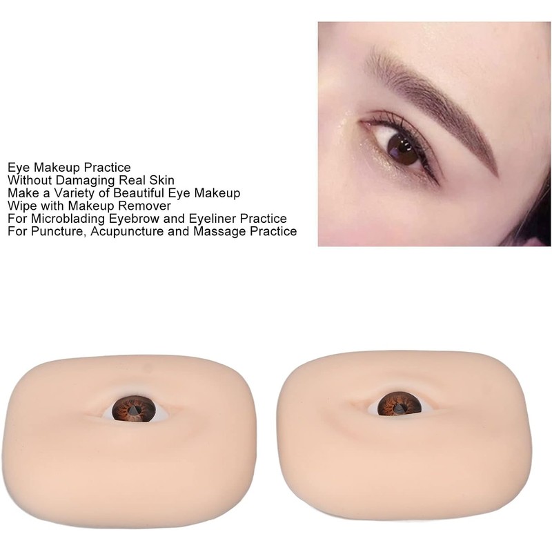 1 par de Piel de Práctica de Tatuaje 3D Maquillaje