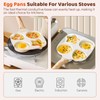 RETROSOHOO Egg Frying Pan,4-Cup Nonstick Omelette Pan for Breakfast, Heart