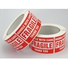 10 Rolls/5000 Labels,Handle with Care Fragile Thank You, Red Warning