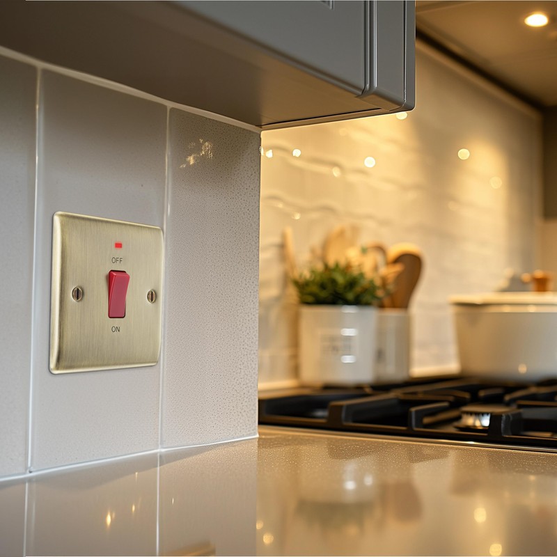 BG Electrical Cooker Control Switch Unit with LED Power Indicator,