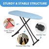 Ironing Board Adjustable Height Folding Ironing Board with Iron Pad,